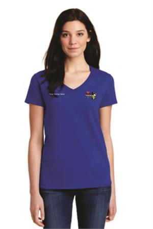 Ladies 100% Cotton V-Neck T-Shirt 5V00L Ladies 100% Cotton V-Neck T-Shirt 5V00L
