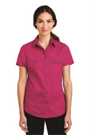 Ladies Short Sleeve Twill Shirt L664 Ladies Short Sleeve Twill Shirt L664