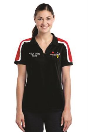 Tricolor Shoulder Micropique Polo for Ladies LST658 Tricolor Shoulder Micropique Polo for Ladies LST658