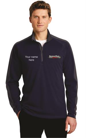 Textured Colorblock 1/4-Zip Pullover ST861 (HT Chorus) Textured Colorblock 1/4-Zip Pullover ST861 (HT Chorus)