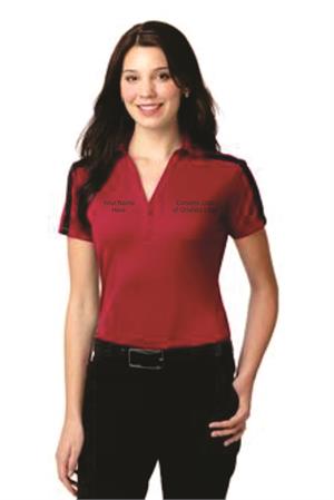 Ladies Silk Touch Performance Colorblock Stripe Polo L547 (CCofO) Ladies Silk Touch Performance Colorblock Stripe Polo L547 (CCofO)